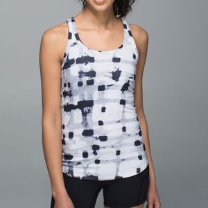 NWT! Lululemon Studio Racerback Tank Black & White